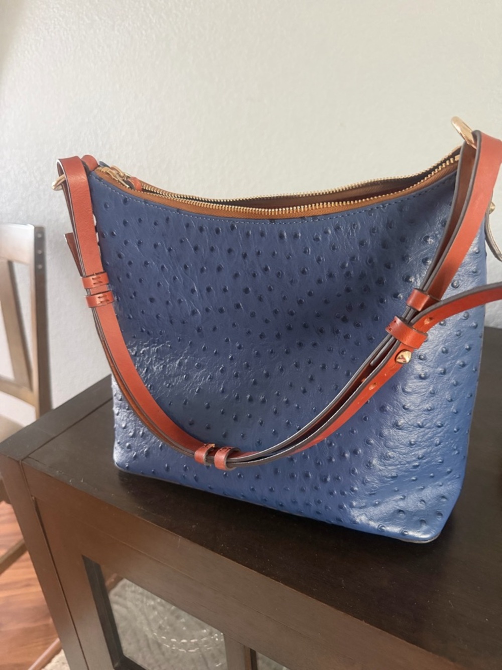 Dooney and Bourke Ostrich Hobo Shoulder
